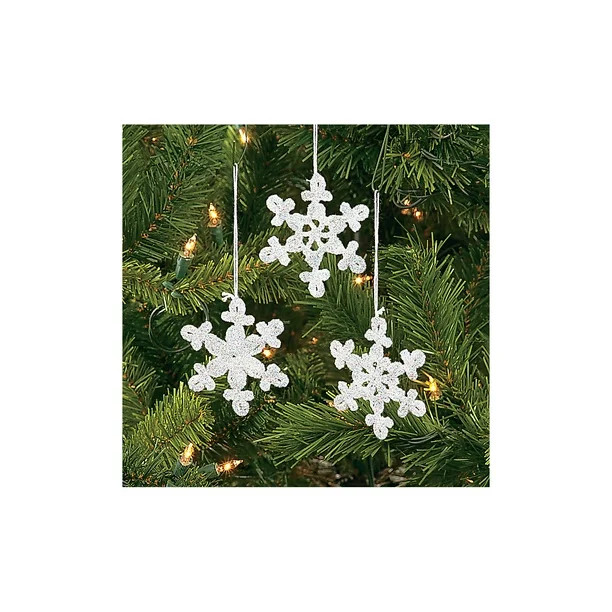 CROCHETED SNOWFLAKE ORNAMENTS - Home Decor - 12 Pieces | Walmart (US)