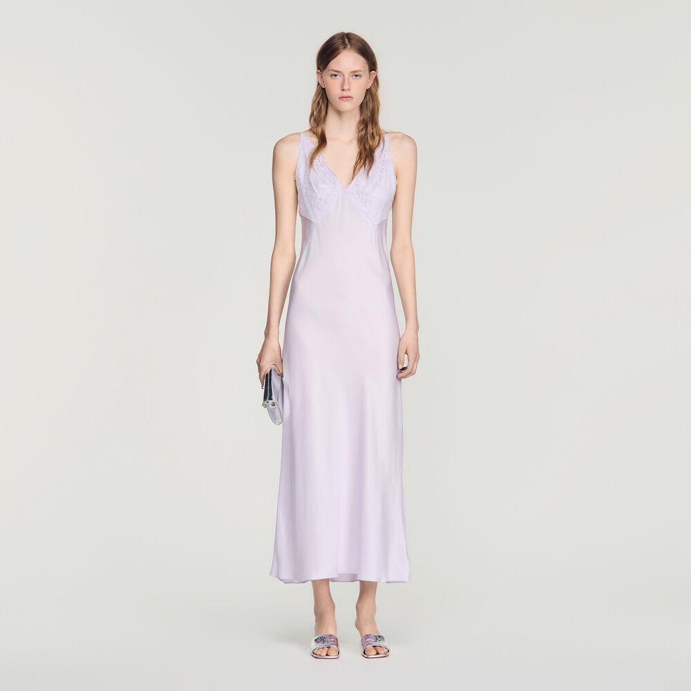 Lace maxi dress | Sandro US | Sandro-Paris US