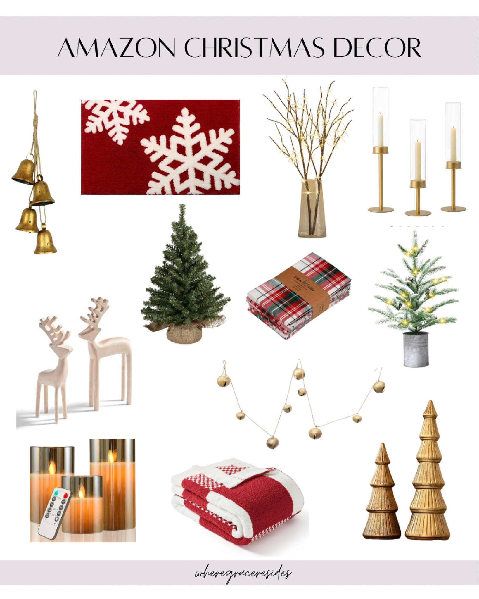 Cute affordable Christmas decor on Amazon!

Home decor, Christmas tree, candle, Christmas bath mat, bell garland, throw blanket 

#LTKSeasonal #LTKhome #LTKHoliday