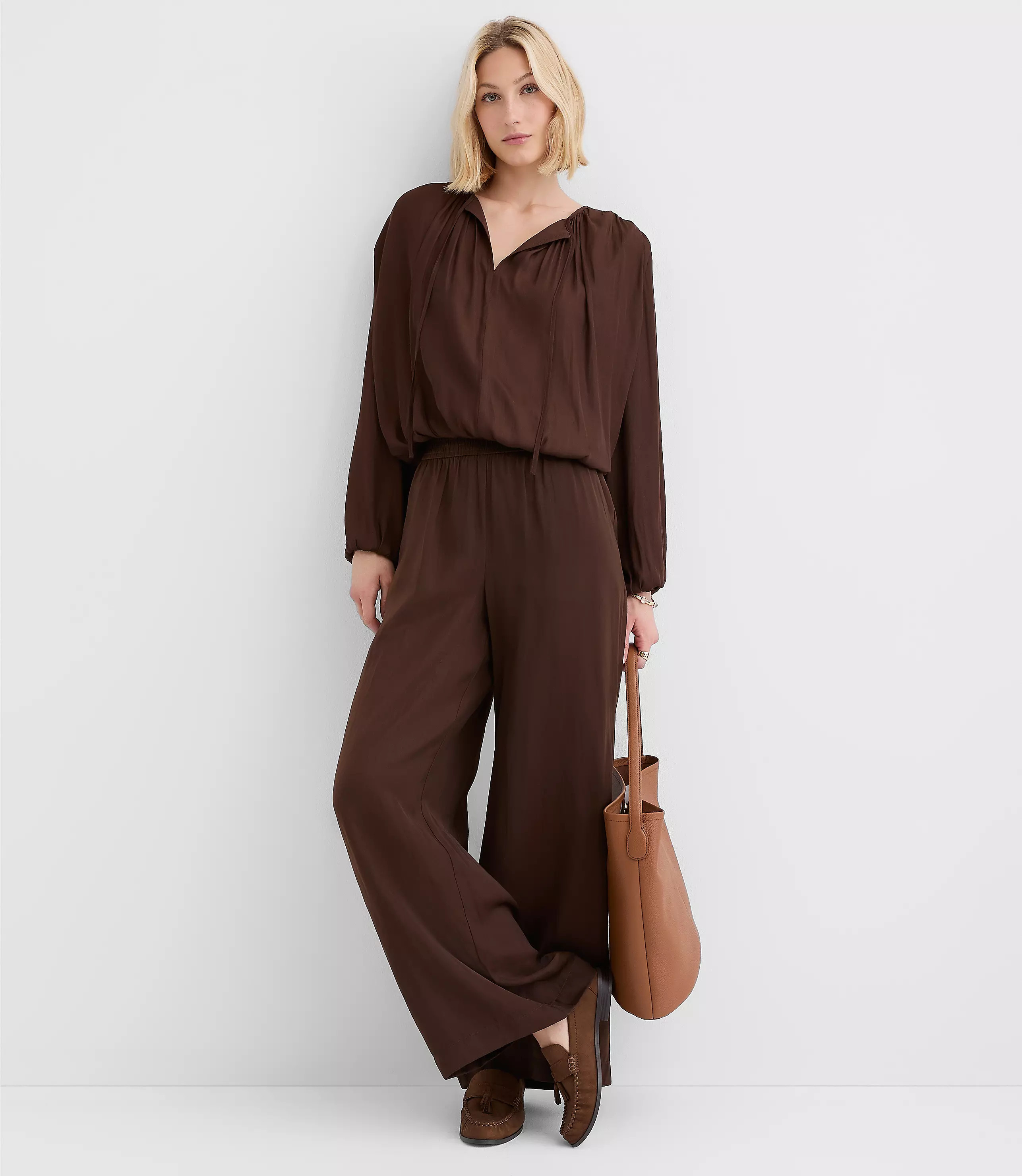 Pull On Wide Leg Pants | LOFT