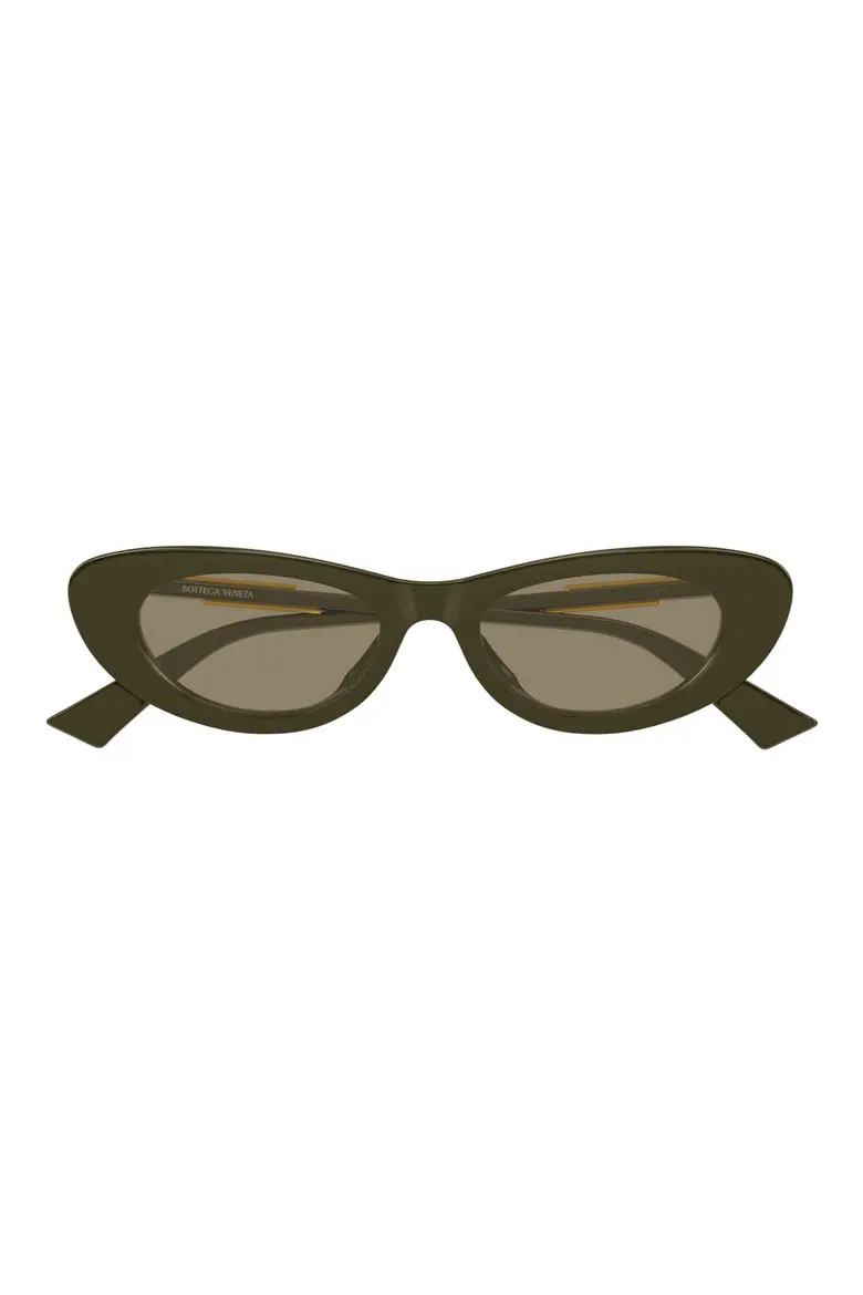 Bottega Veneta 51mm Cat Eye Sunglasses in Green at Nordstrom | Nordstrom