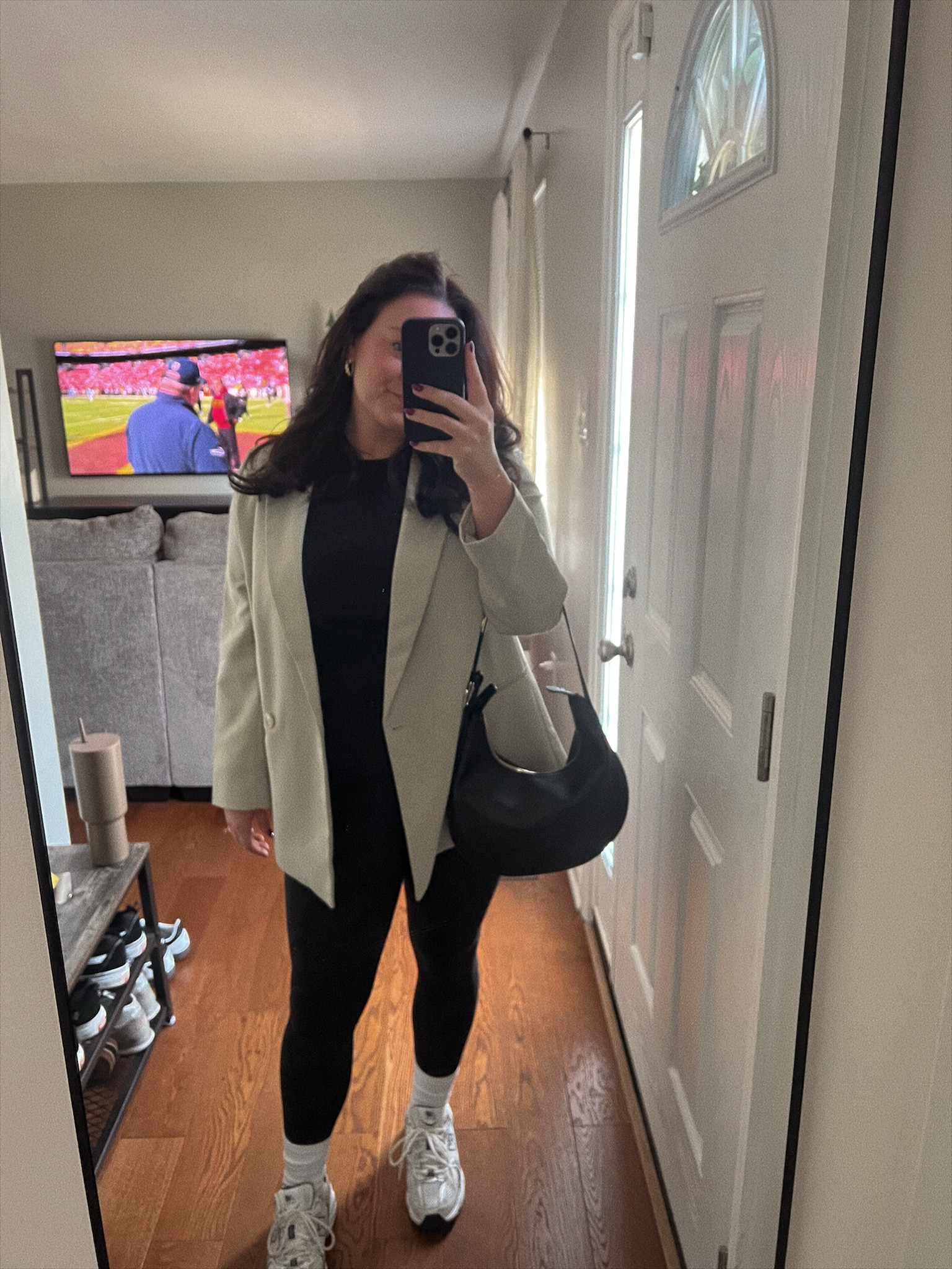 Blazer | M
Leggings | M
Top | M
Shoes | tts

#LTKFindsUnder100 #LTKStyleTip #LTKMidsize