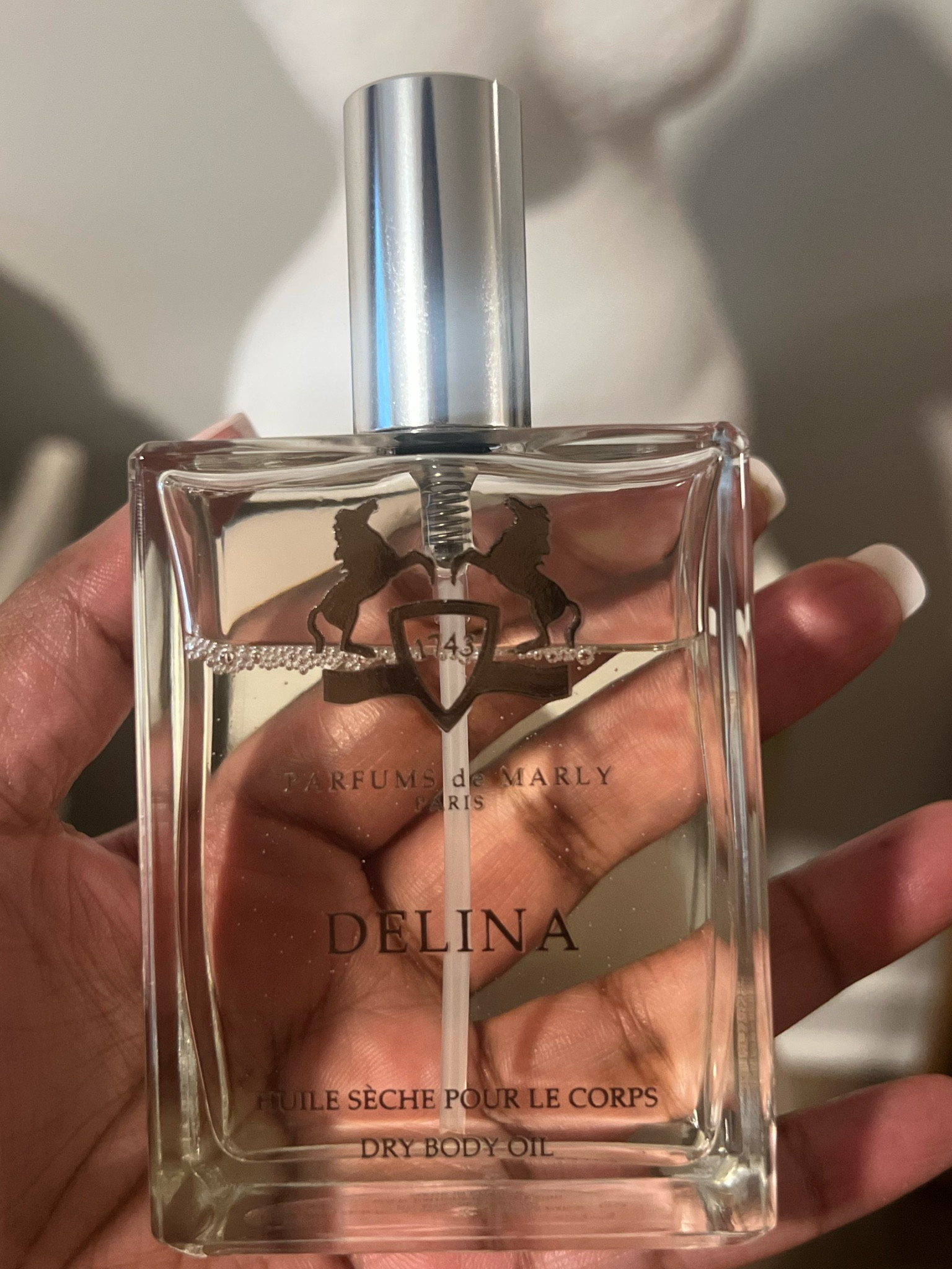 For all my Delina girls, get the scented Dry Oil! Perfect for the cold weather months to come. 
Longer lasting Tip: spray on BBW body spray “covered in roses” which is a dupe for Delina. You’ll smell amazing all day long!
Thank me later!

#LTKOver40 #LTKSeasonal #LTKBeauty
