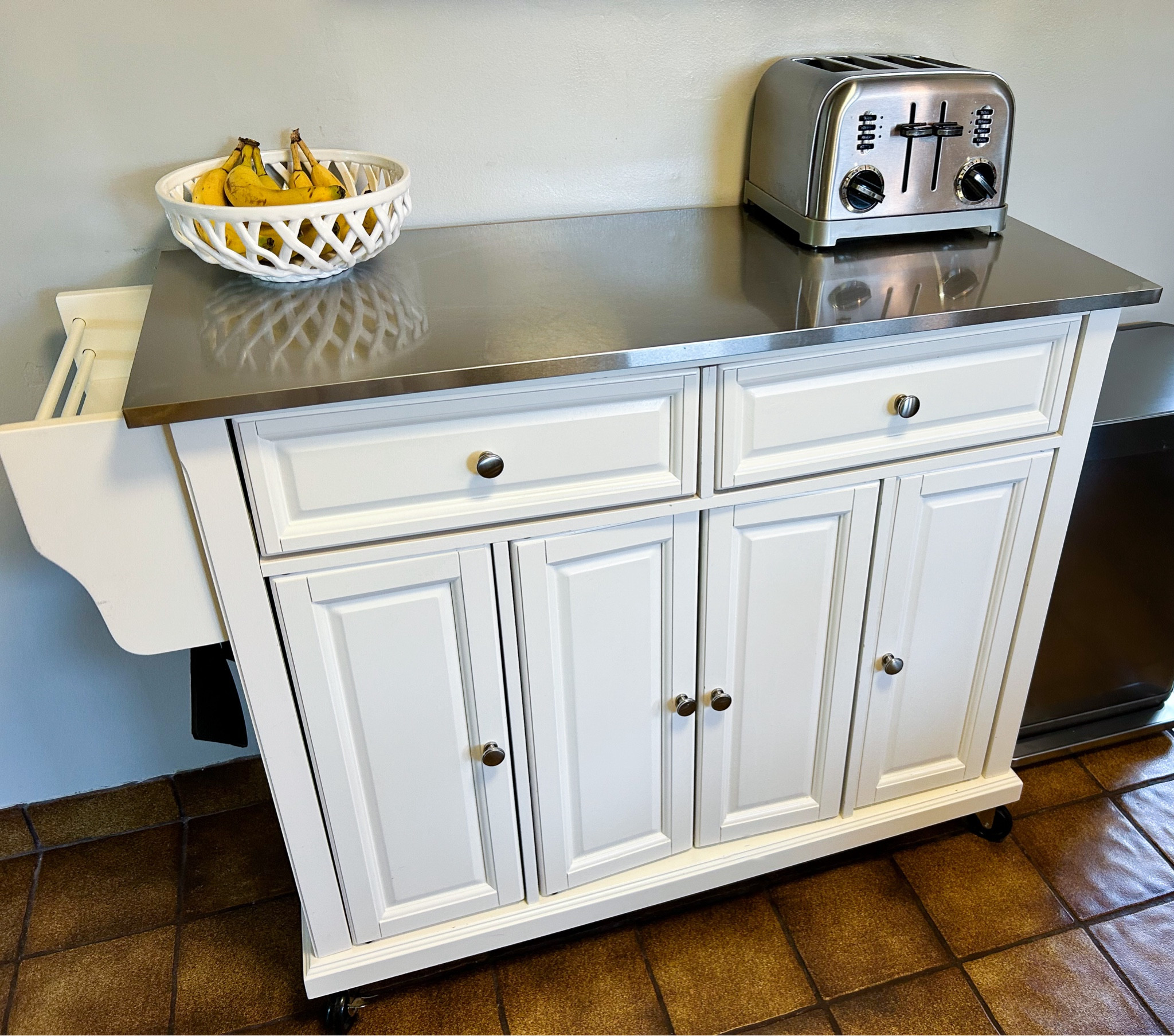 Small kitchen? Use a kitchen cart as your pantry. You’ll get more counter space in the mix!

#LTKHome