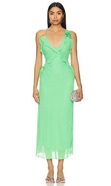 Bardot x REVOLVE Olea Maxi Dress in Bright Green from Revolve.com | Revolve Clothing (Global)
