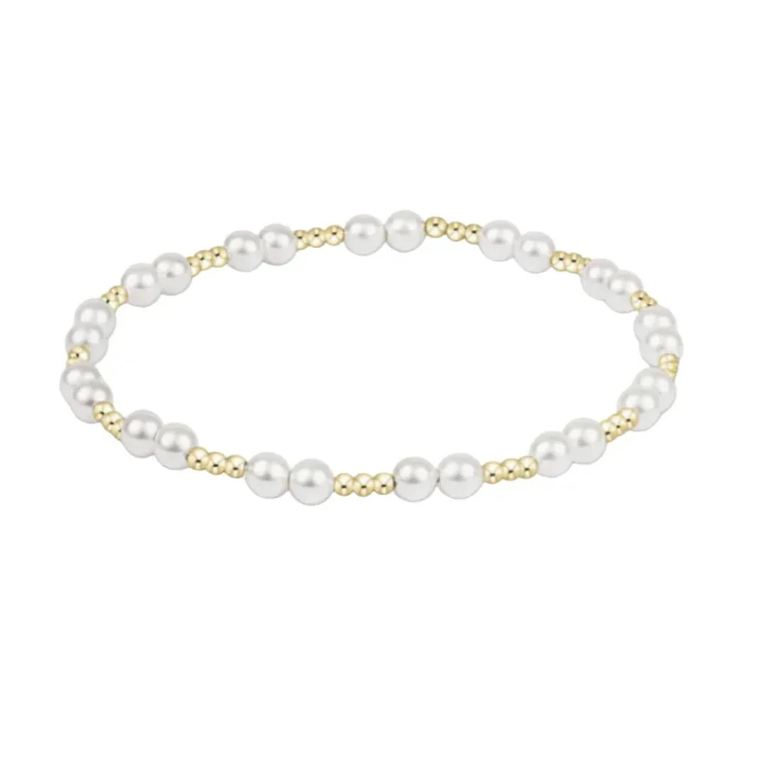 Extends - Better Together Bead Bracelet - Pearl 4mm | The Horseshoe Crab