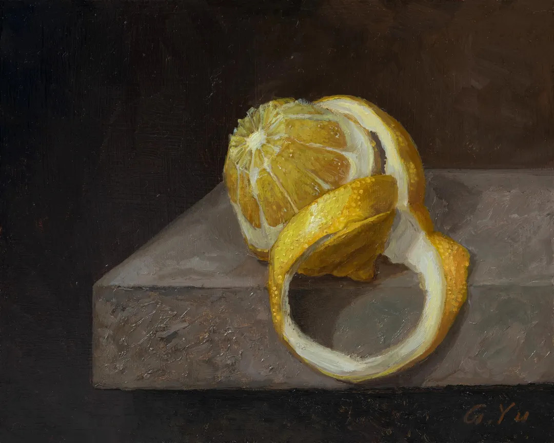 Original Lemon Oil Painting: Dutch Still Life, Kitchen Gallery Art, NOT A PRINT | Etsy (US)