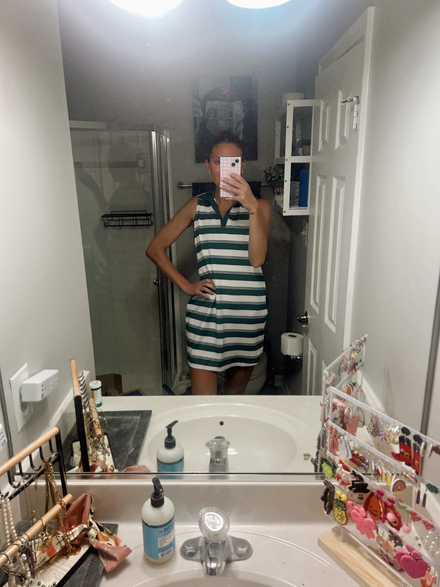 Athletic polo dress / masters golf outfit / athletic dress / striped active dress

I normally wear a s or m in dresses and decided to go with a medium. It fits well!

#LTKActive