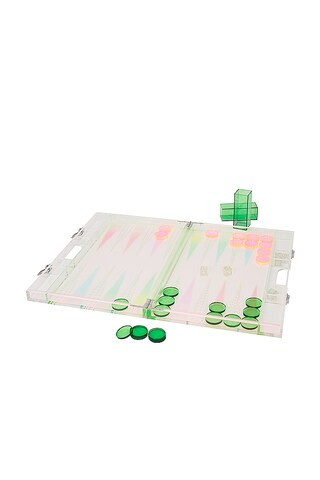Sunnylife Ombre Lucite Backgammon in Sherbert from Revolve.com | Revolve Clothing (Global)