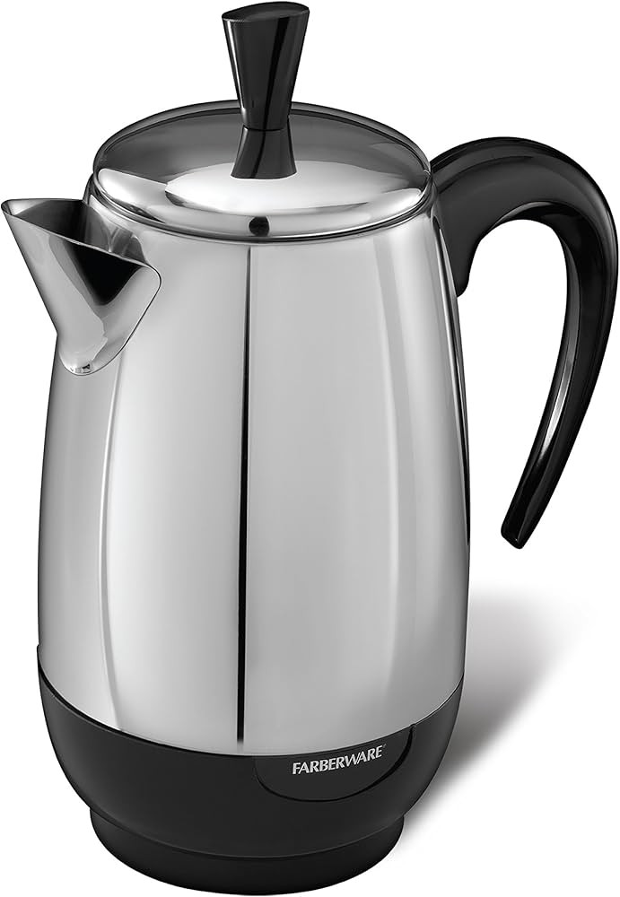 Farberware 8-Cup, Black Percolator, Stainless Steel, FCP280 | Amazon (US)