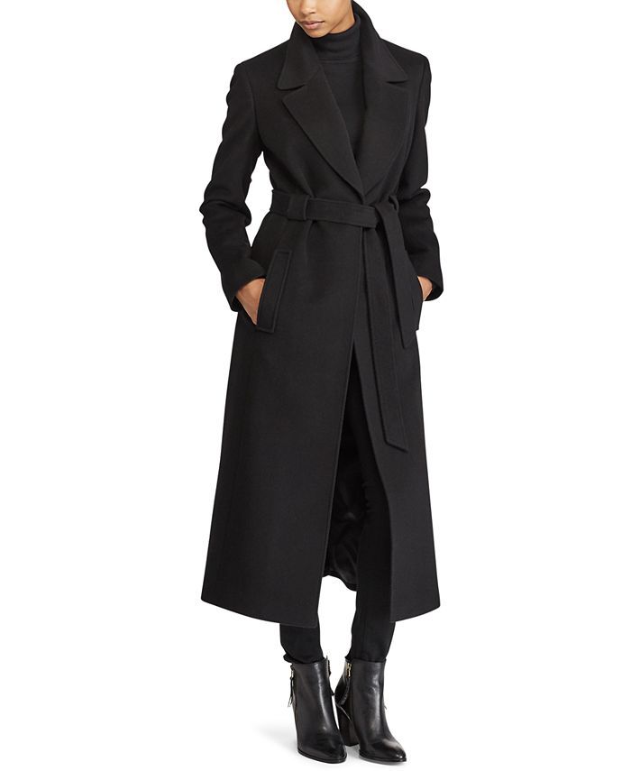 Lauren Ralph Lauren Belted Wrap Coat & Reviews - Coats & Jackets - Women - Macy's | Macys (US)