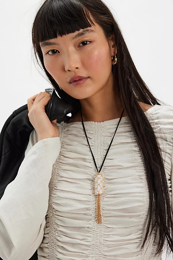 Keepsake Pendant Semiprecious Stone Necklace | Free People (Global - UK&FR Excluded)