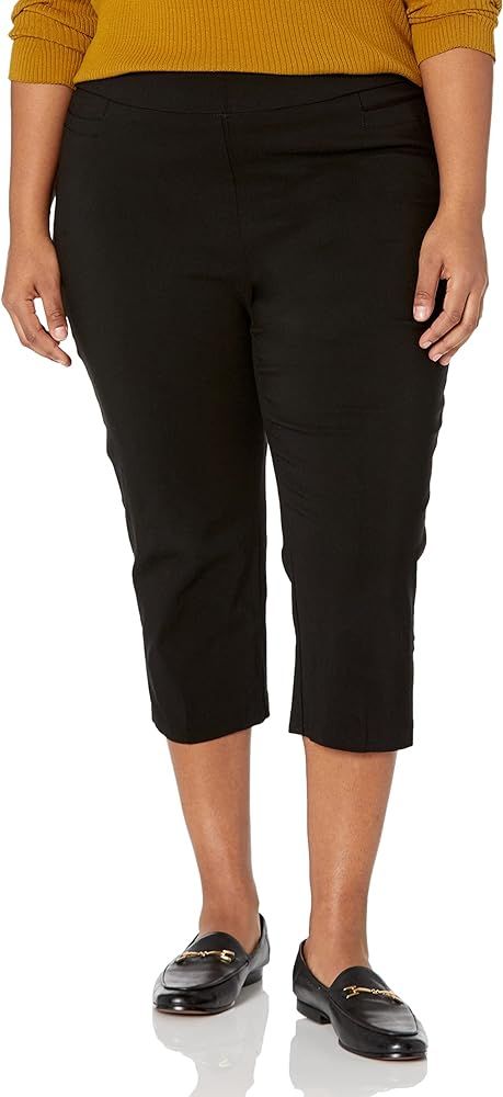 Briggs New York Women's Plus-Size Pull on Capri L Pocket | Amazon (US)