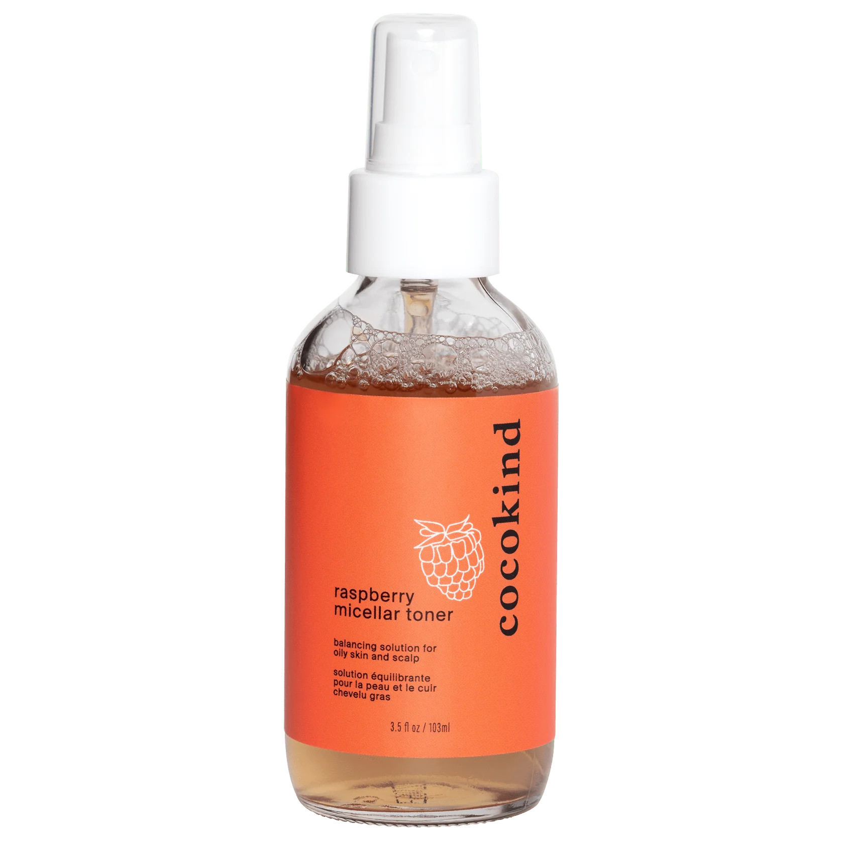 raspberry micellar toner | Cocokind