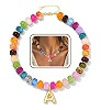 Initial Chunky Beaded Necklaces for Women Non Tarnish Colorful Beaded Bubble Letter Choker Boho S... | Amazon (US)