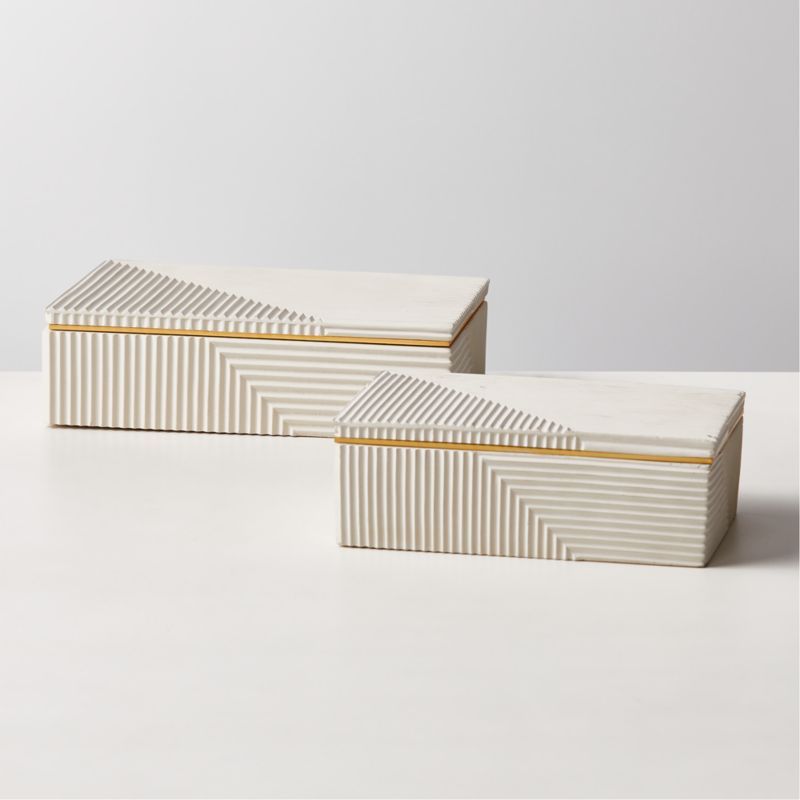 Chelsea White Concrete Box | CB2 | CB2