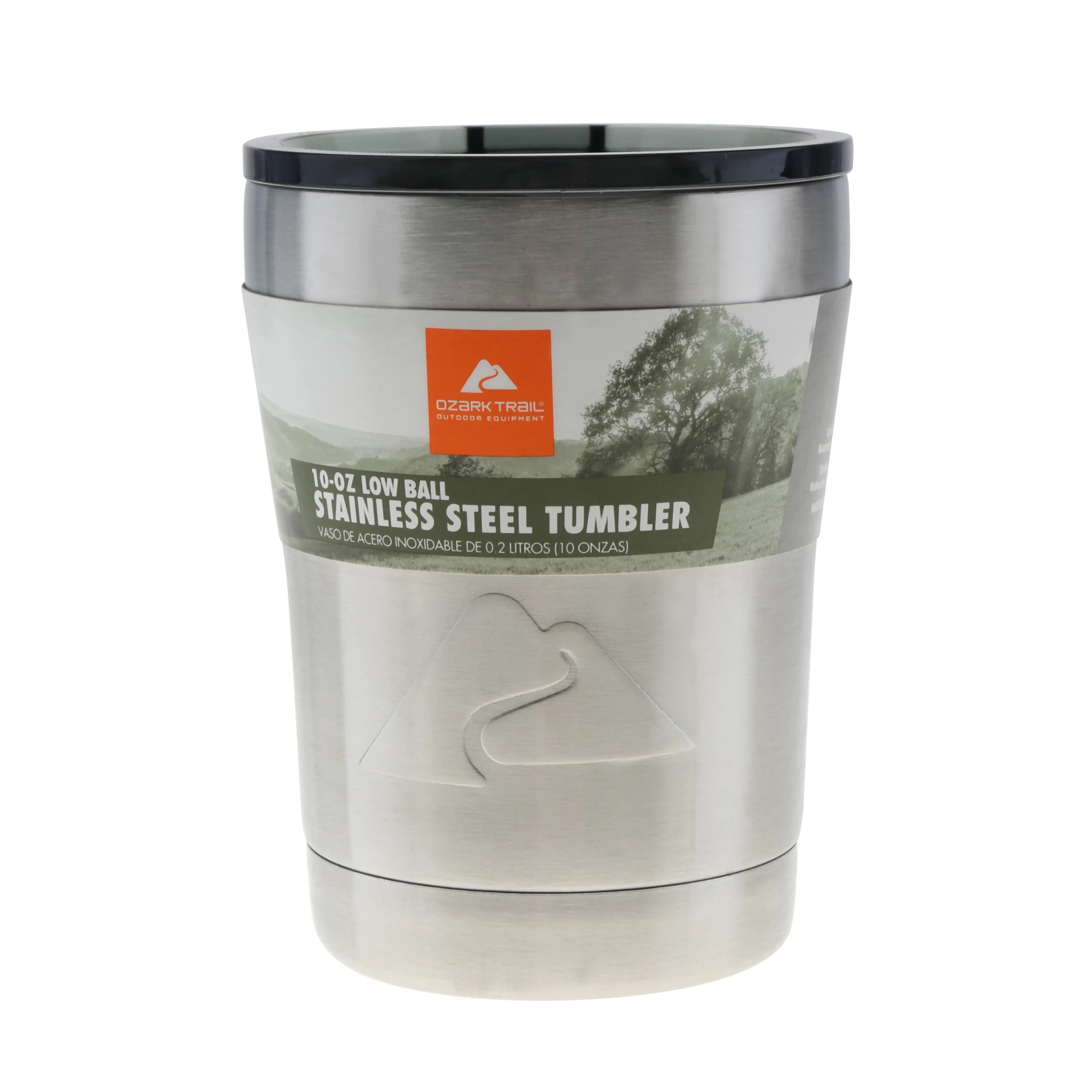 Ozark Trail Tumbler Vacuum Insulated Stainless Steel Lowball, 10 oz | Walmart (US)
