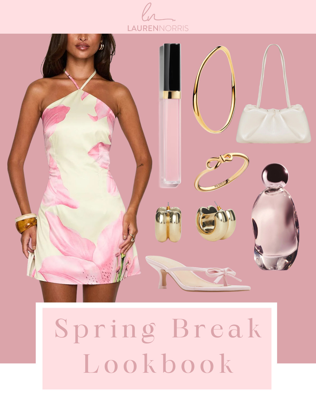 An adorable pink and yellow dress perfect for the spring break season!  

 #LTKdayinmylife #LTKgrwm #LTKootd