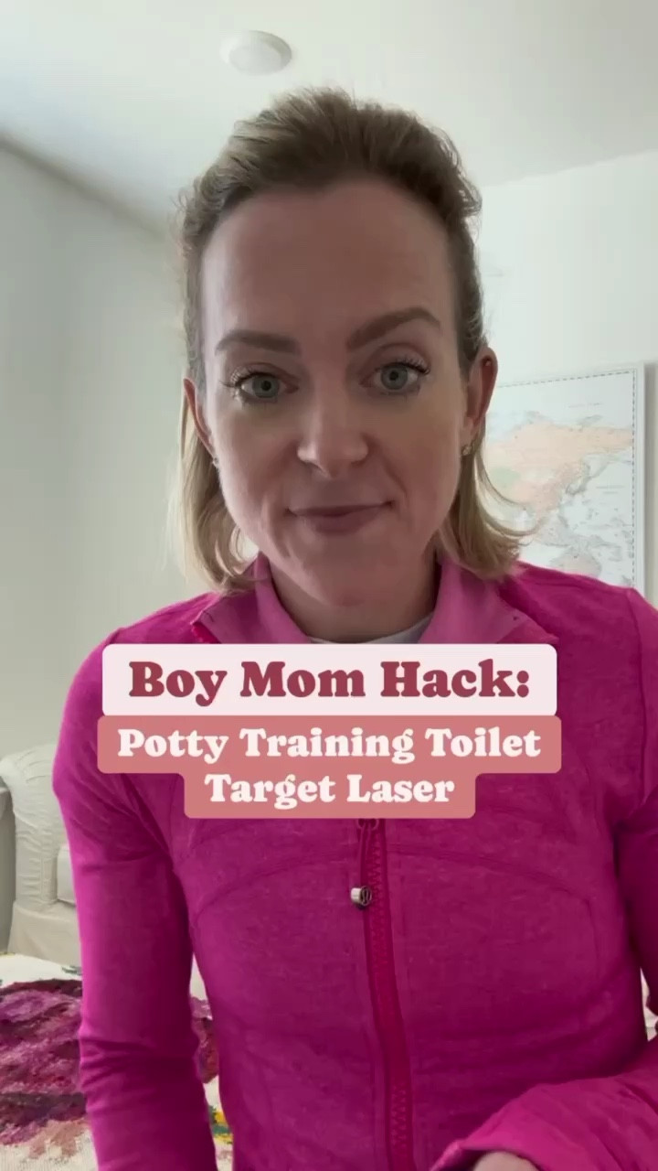 Toilet Target laser to help your little guy practice using the bathroom and to help keep it clean! 🙌

#LTKkids