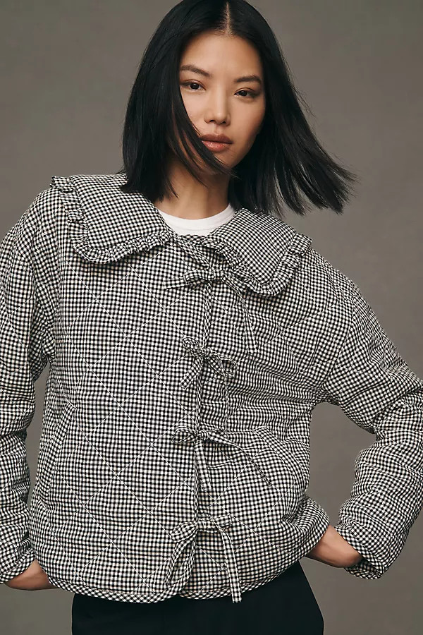 Gingham Quilted Jacket | Anthropologie (US)