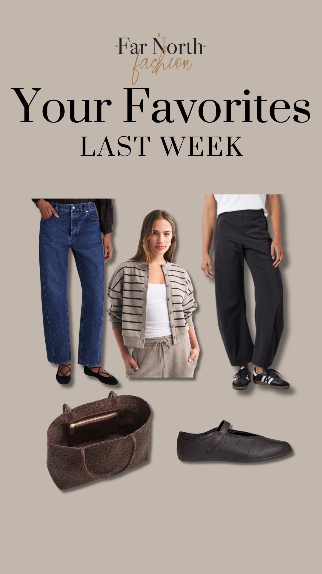 Last week’s best sellers:
1. Madewell pieced barrel jeans
2. Ruti On the Loose pants
3. Adidas ballet flats
4. Madewell tote
5. Abercrombie shrunken cardi
@abercrombie @adidas @Madewell @Ruti

#LTKMidsize #LTKOver40 #LTKSaleAlert