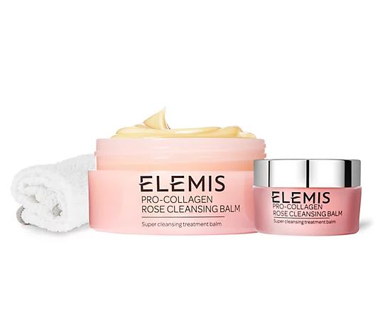 ELEMIS Pro-Collagen Rose Cleansing Balm Home & Away - QVC.com | QVC