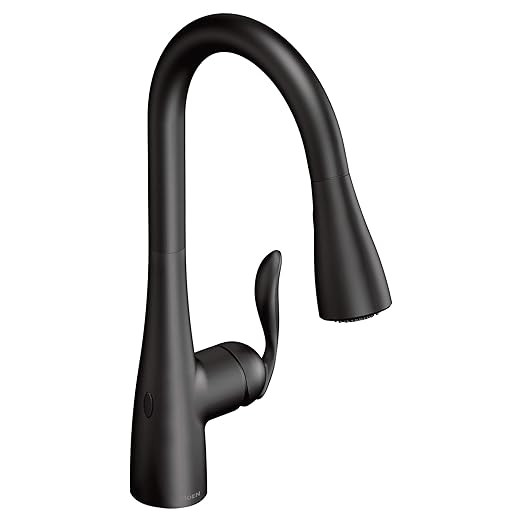 Moen 7594EWBL Arbor Motionsense Wave Sensor Touchless One-Handle Pulldown Kitchen Faucet Featurin... | Amazon (US)