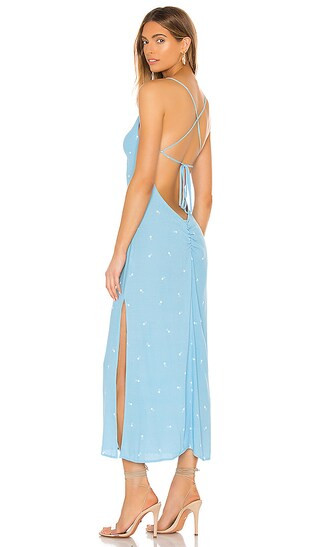 FLYNN SKYE Saturdaze Midi Dress in Blue. - size M (also in L) | Revolve Clothing (Global)