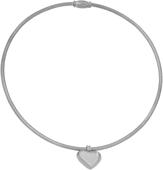 Heart/Sphere Shaped Pendant Necklace Snake Bone Chain Collarbone Choker Party Wear Neckchain Styl... | Amazon (US)