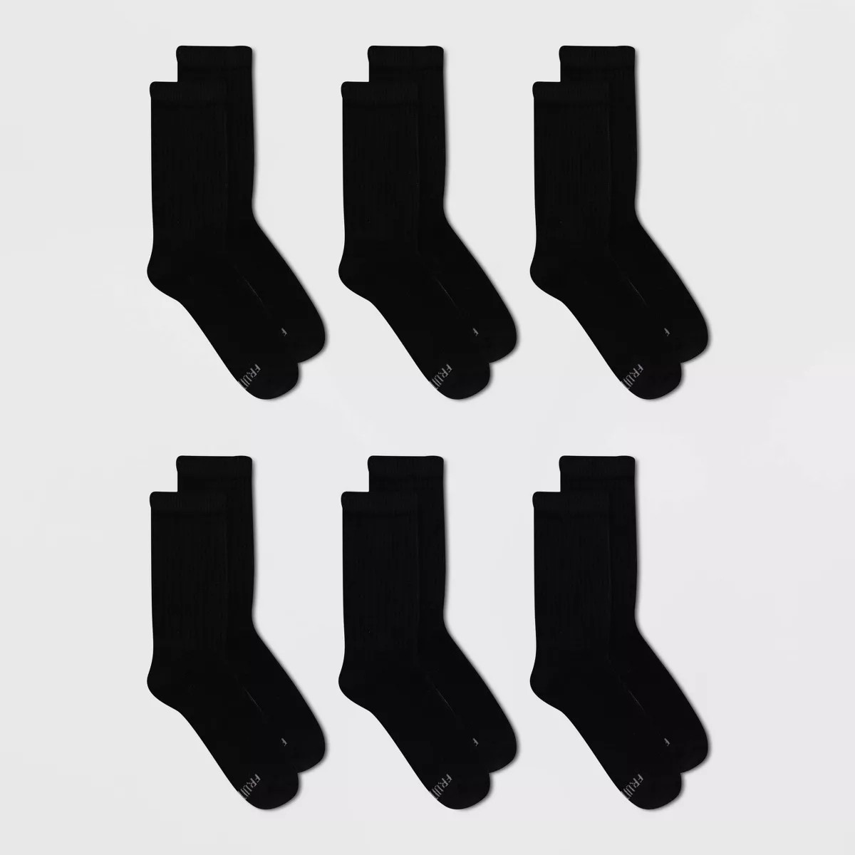 Fruit of the Loom Women's Cushioned 6pk Crew Athletic Socks 4-10 | Target