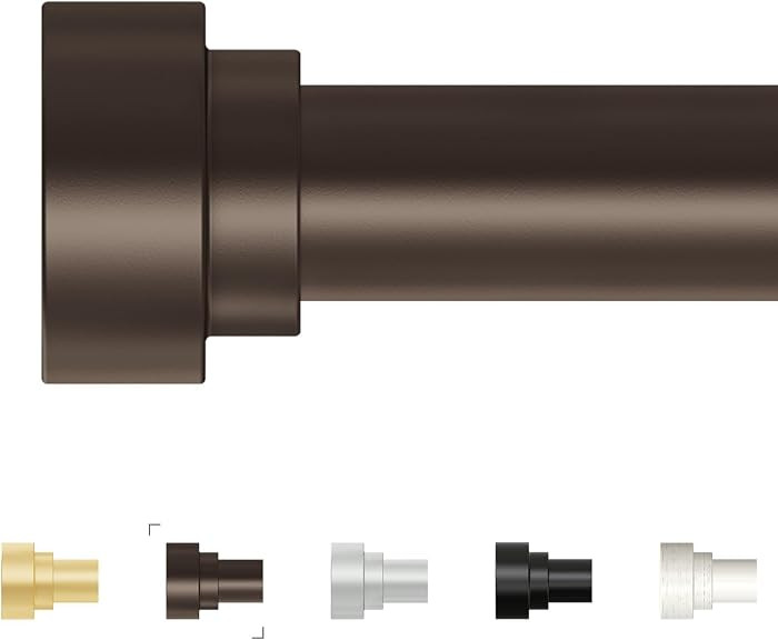 Extra Long Bronze Curtain Rods 120-240 Inch(10-20ft), Adjustable, Heavy Duty for Bedroom Windows | Amazon (US)