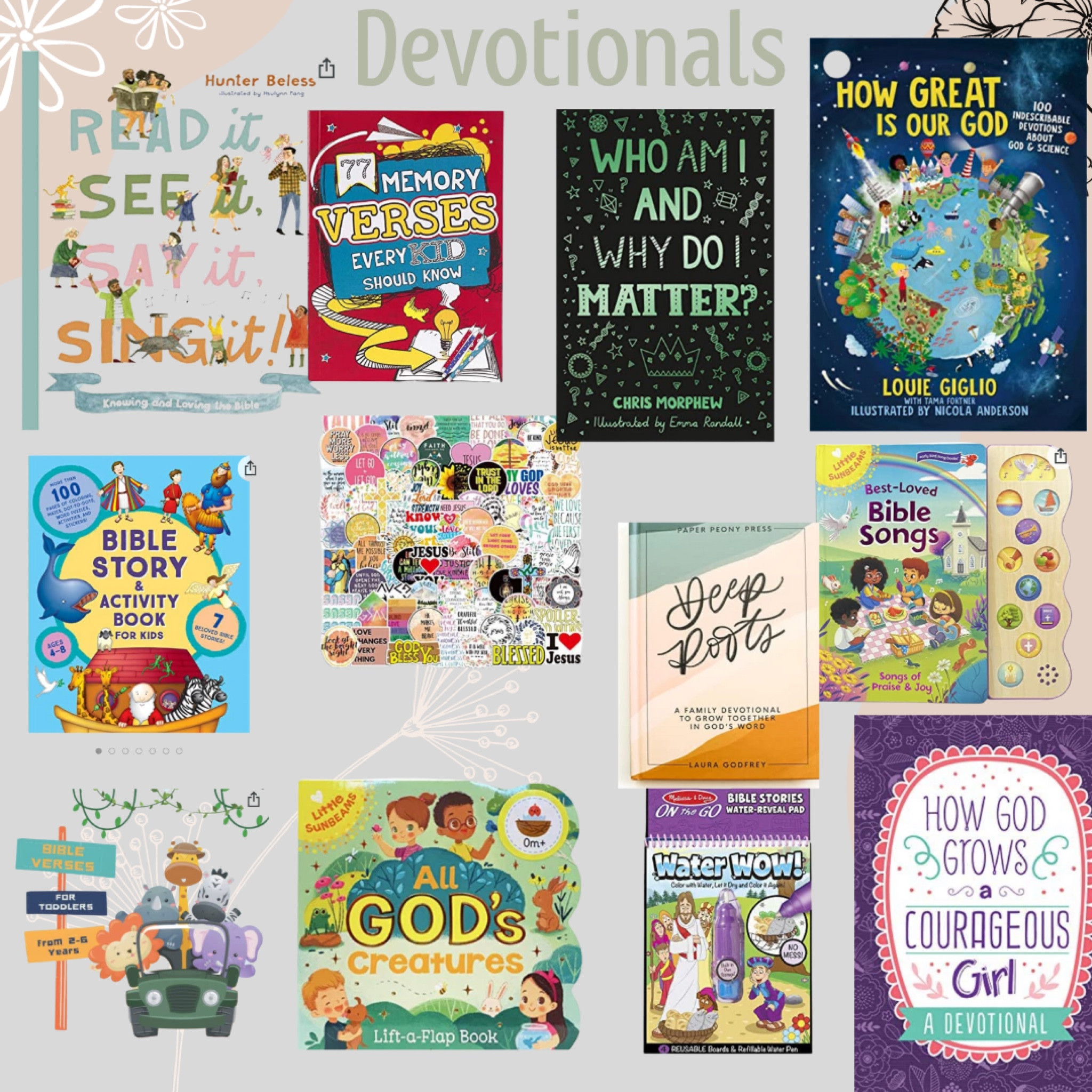 Really thoughtful devotionals that help kids of all ages. These are so sweet and they have so many different ways of teaching the reader and encouraging them through learning about Christ!

#LTKbaby #LTKHoliday #LTKkids