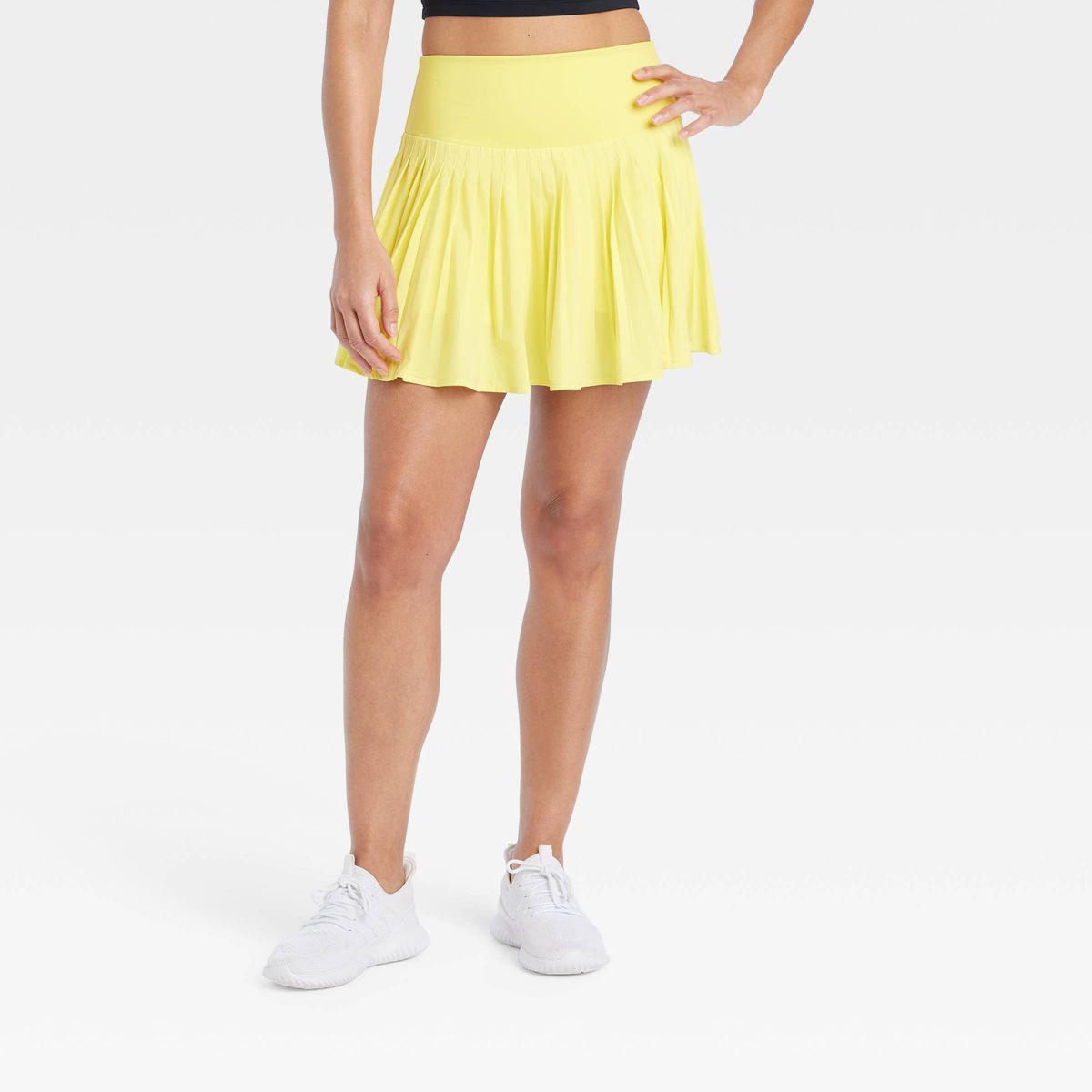 Women's Micro Pleated Skort - All In Motion™ Lemon Yellow S | Target