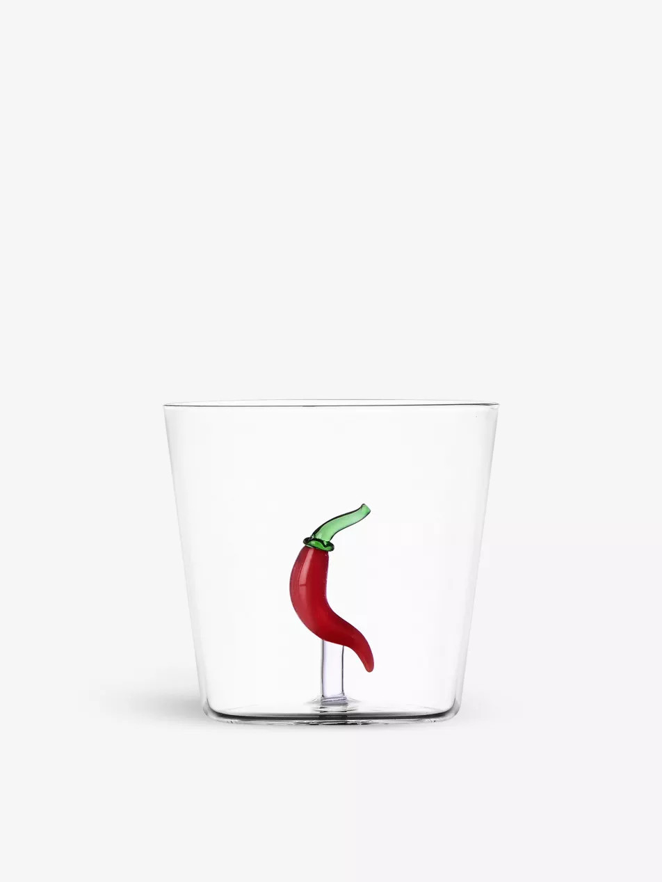 Vegetables Chili Pepper borosilicate-glass tumbler | Selfridges