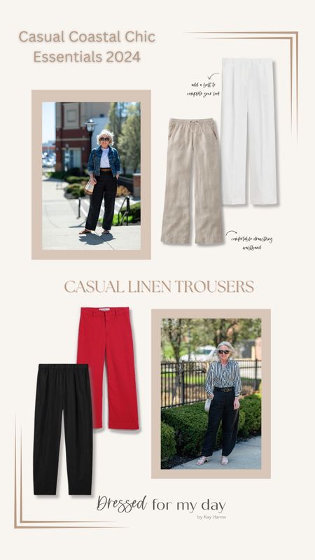 Casual coastal chic essential: casual linen trousers✨

#LTKMidsize #LTKOver40 #LTKStyleTip