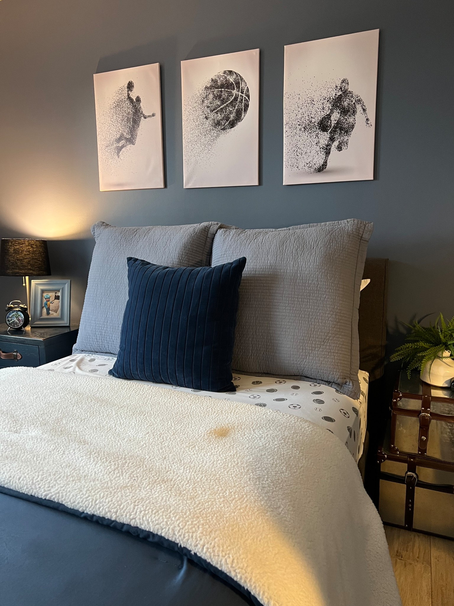 My son’s BasketBall wall art 

#LTKU #LTKKids