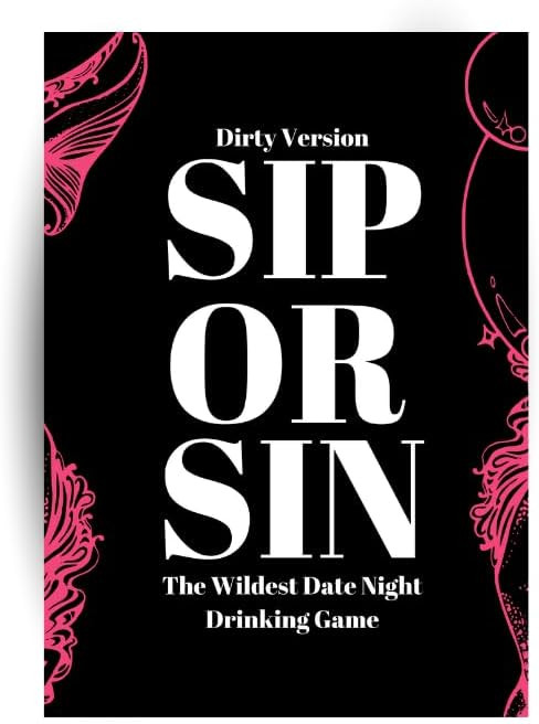 Sip Or Sin Drinking Couple Game - Freaky Couples Game for Romantic Date Night, Anniversary & Vale... | Amazon (US)
