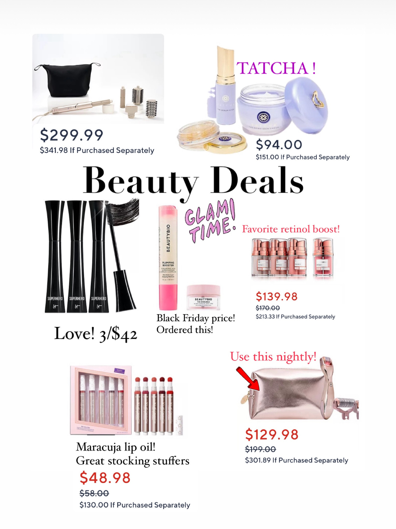 Beauty deals on products we love @qvc
code HOLIDAY20 saves $20 off $40+ purchases for new customers beginning 11/1-11/30

#LTKSaleAlert #LTKBeauty #LTKGiftGuide