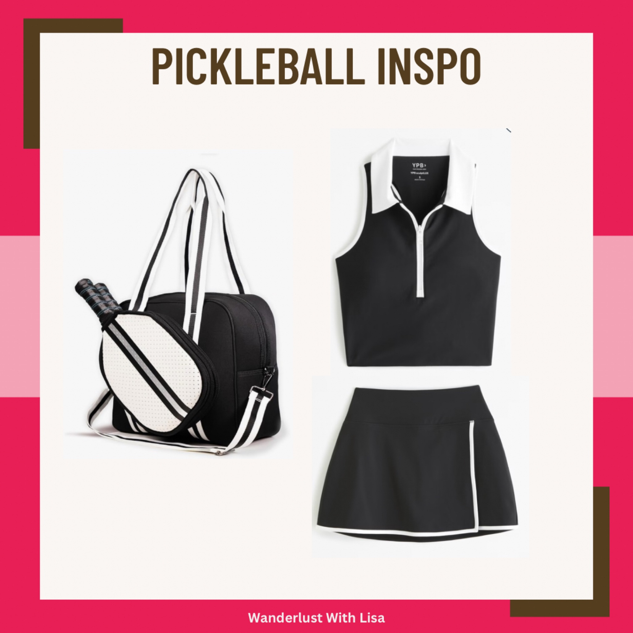 Trendy Black & White Pickleball Outfit

Workout set from Abercrombie 
Workout bag from Amazon

Pickleball matching set, trendy athleisure, Abercrombie workout clothes 

#LTKActive