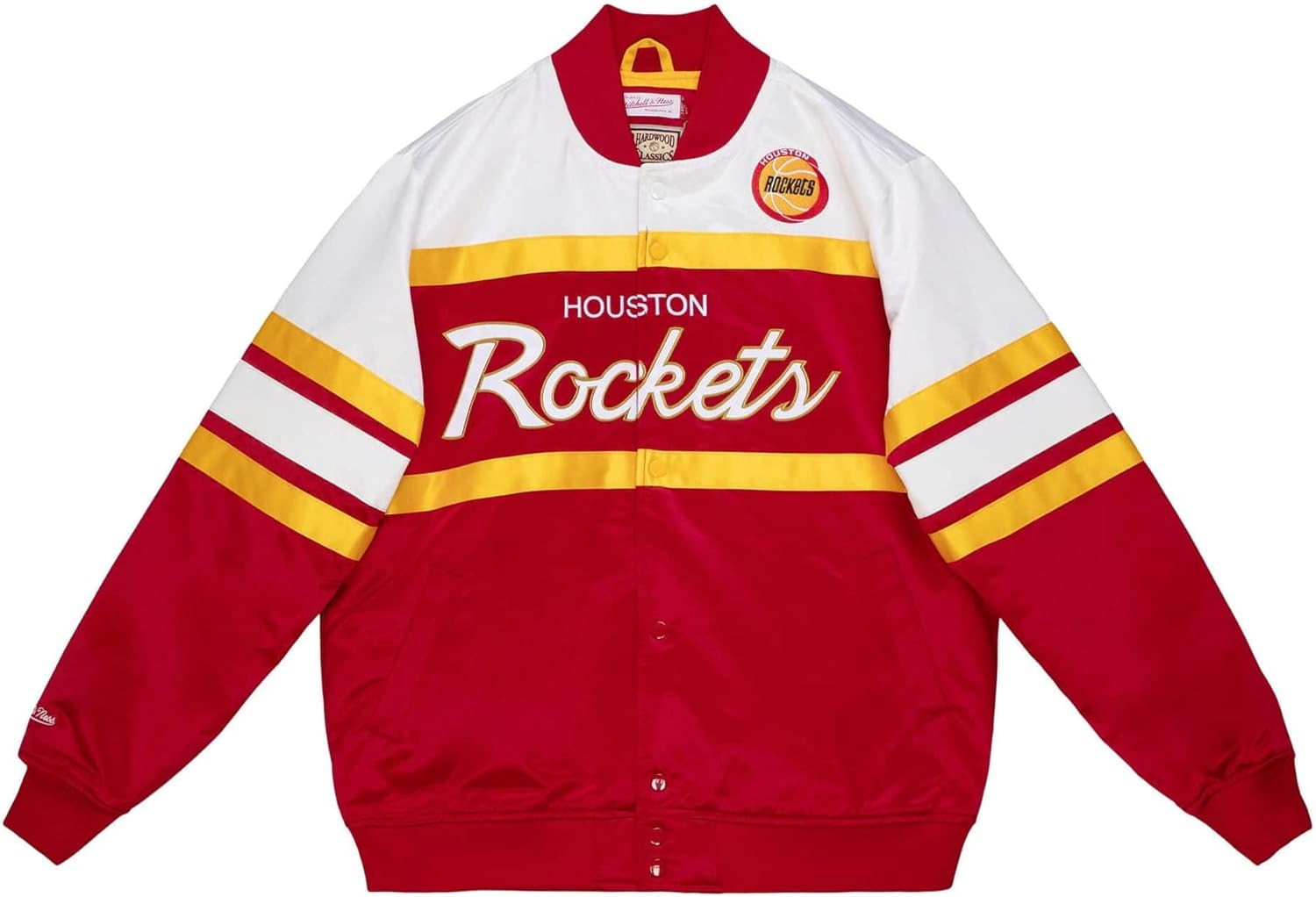 Mitchell & Ness Mens Special Script Heavyweight Satin Jacket Basketball Coats Jackets Outerwear C... | Amazon (US)