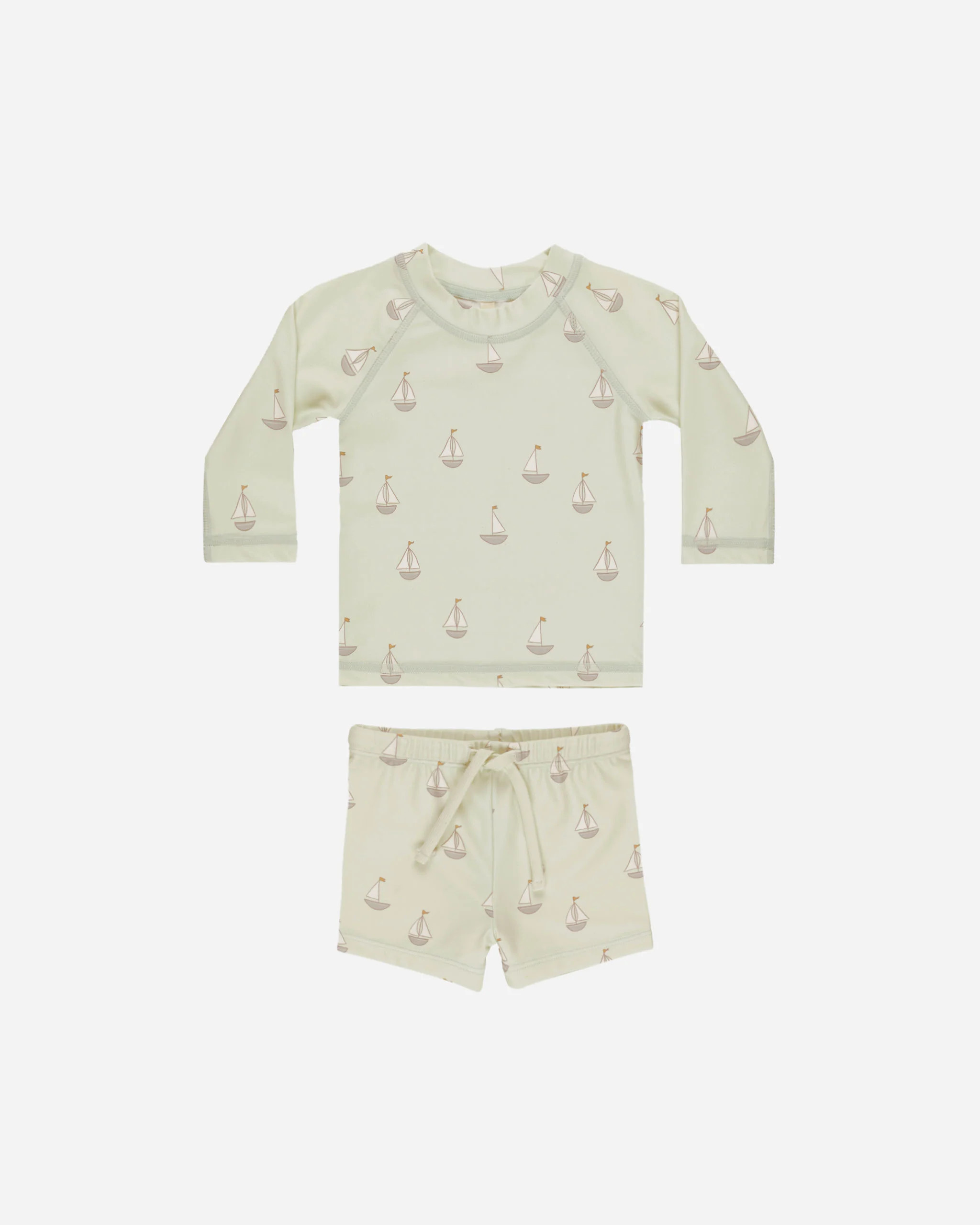 Finn Rashguard + Short Set || Sailboats | Rylee + Cru