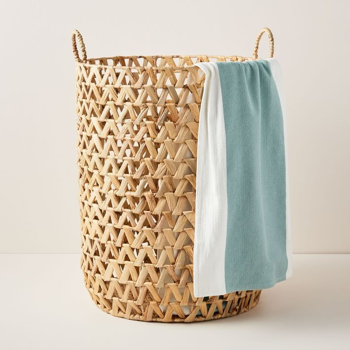 Open Weave Zigzag Hamper | West Elm (US)