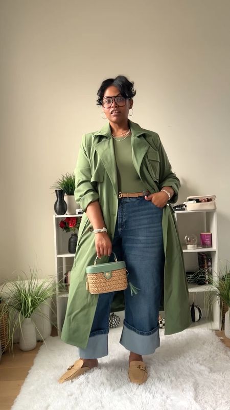 How to style Green Trench Coat 

#LTKover40 #LTKplussize #LTKmidsize