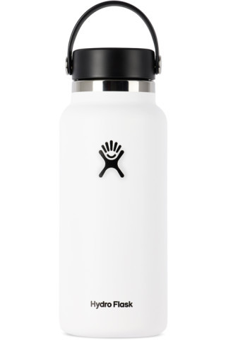White Wide Mouth Bottle, 32 oz | SSENSE