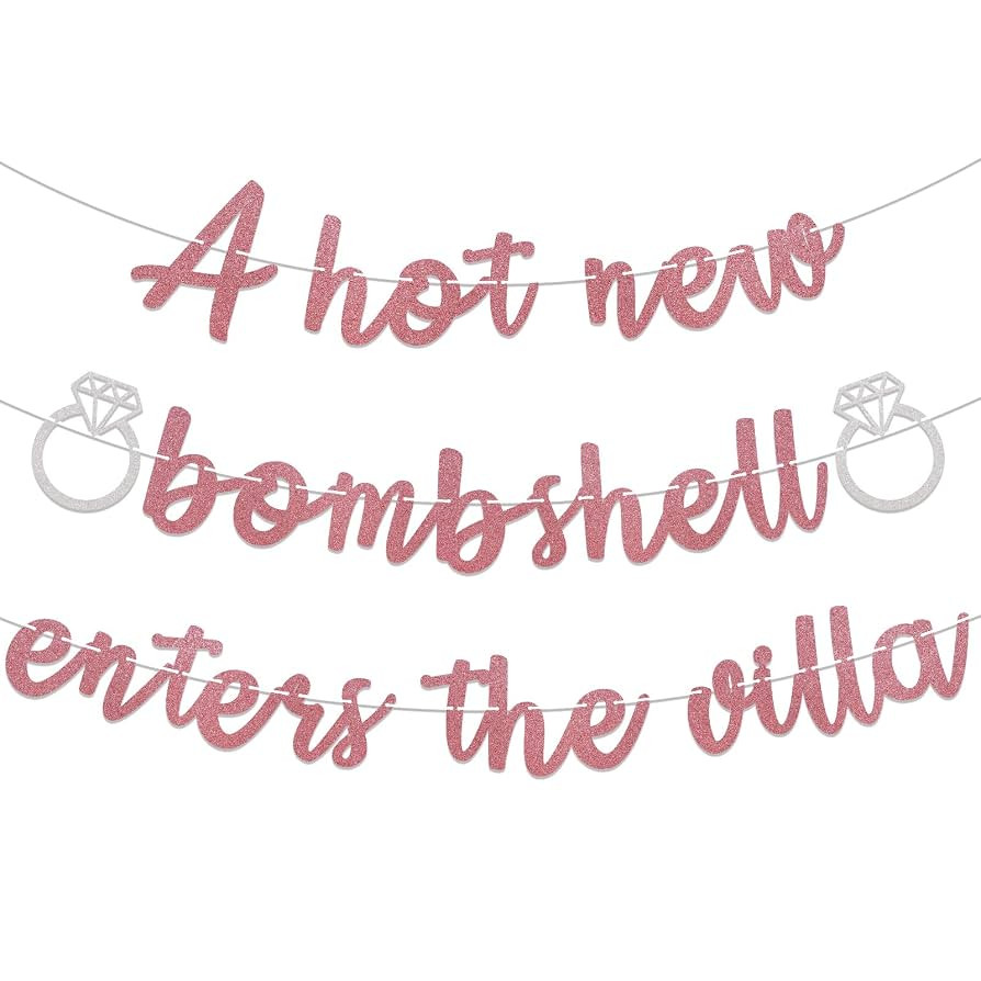 A Hot New Bombshell Enters The Villa Banner - Love Island Destination Bachelorette Party Decorati... | Amazon (US)