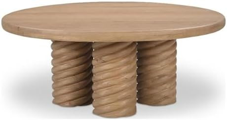 Moe's Home Collection Treccia Dining Table Wood Natural | Amazon (US)