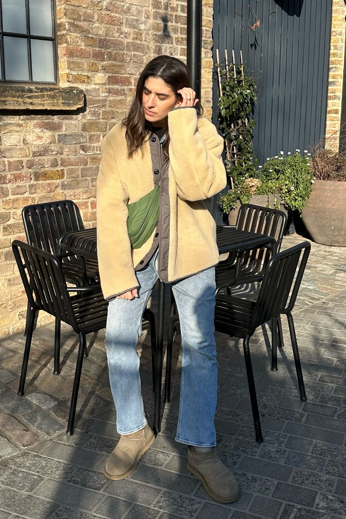 Teddy coat. Uggs boots. Uniqlo viral bag  

#LTKSeasonal