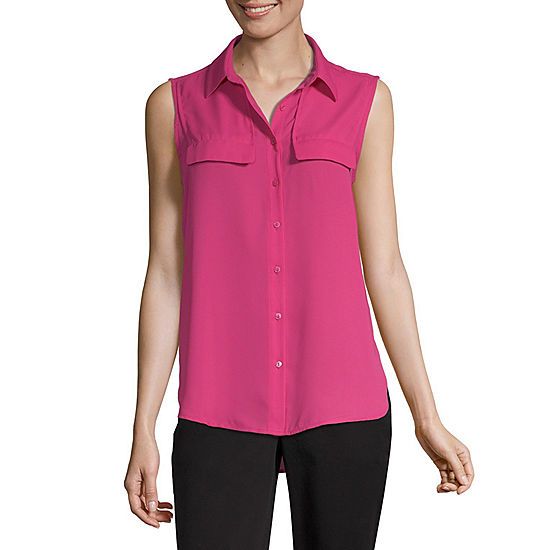 Worthington Womens Sleeveless Blouse | JCPenney