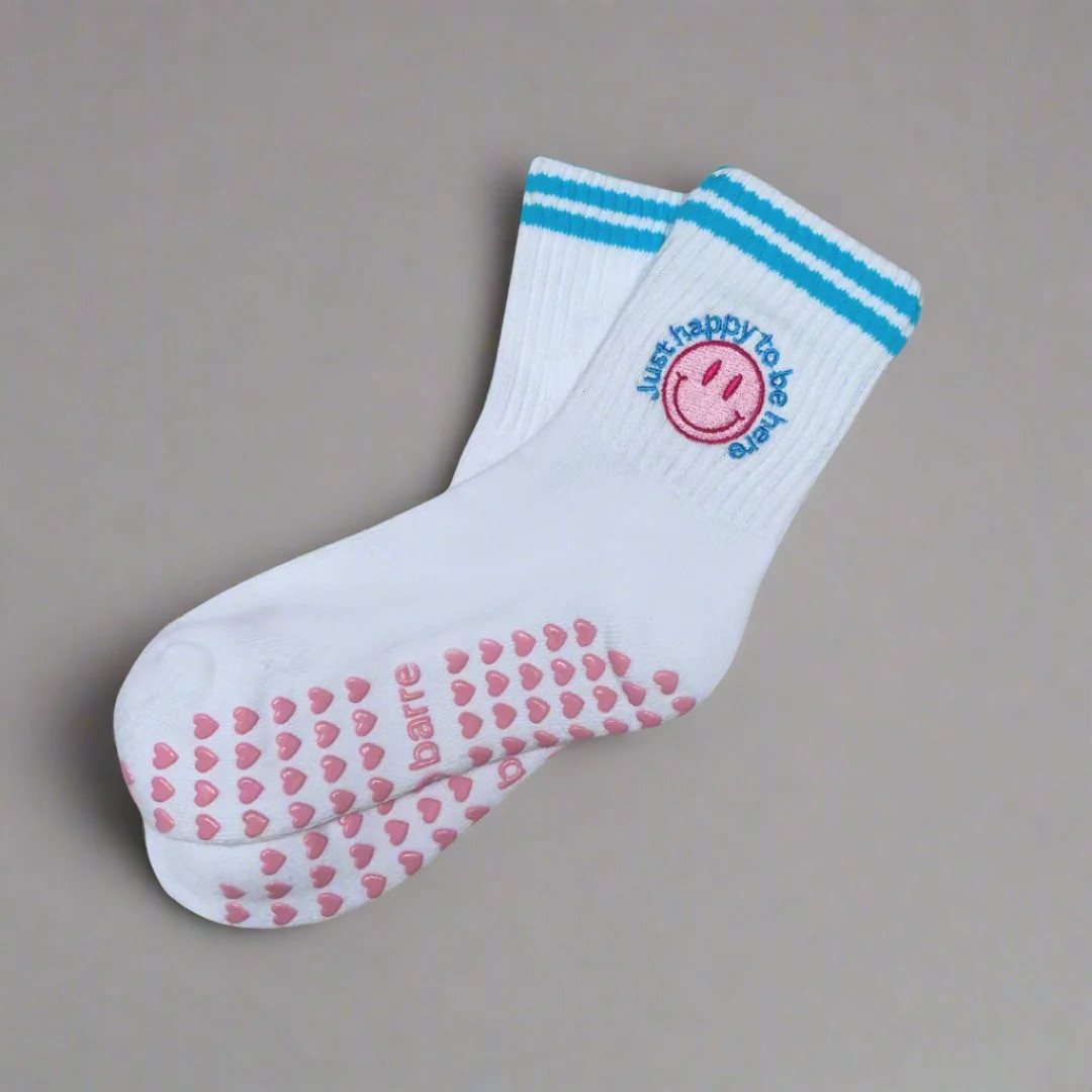 Just Happy To Be Here Grip Sock | Pila-Barre