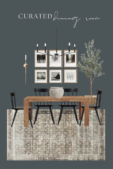Curated dining room
Moody room
Wood dining table
Black dining chairs 

#LTKhome #LTKsalealert #LTKstyletip